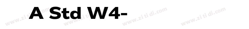 华康青花黑A Std W4字体转换